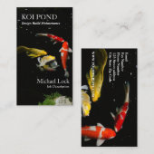 Carte De Visite ©Koi Fish Pond Design Entretien de construction (Devant / Derrière)
