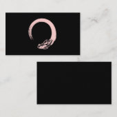 Carte De Visite Koi Kawaii Enso Circle (Devant / Derrière)