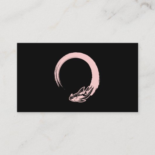Carte De Visite Koi Kawaii Enso Circle (Devant)