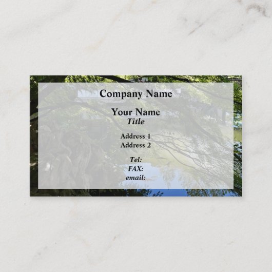 Carte De Visite Koi Pond (Devant)