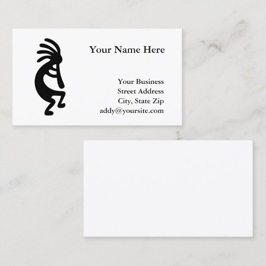 Carte De Visite Kokopelli (Devant / Derrière)