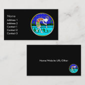 Carte De Visite Kokopelli sous les étoiles (Devant / Derrière)