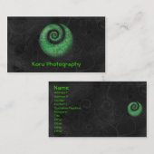 Carte De Visite Koru Photographie (Devant / Derrière)