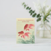 Carte De Visite Koson, Poisson d'or - Art japonais - Aquarium (Debout devant)