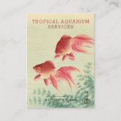 Carte De Visite Koson, Poisson d'or - Art japonais - Aquarium (Devant)