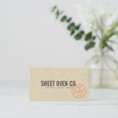 Carte de visite Kraft Cottage Bakery (Debout devant)
