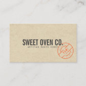 Carte de visite Kraft Cottage Bakery (Devant)