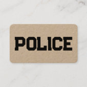Carte De Visite 🚨 Kraft de police (Devant)