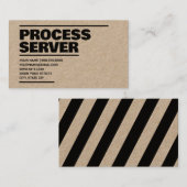 Carte De Visite Kraft de service de processus (Devant / Derrière)