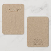 Carte De Visite Kraft | Écran de cheveu | Bijoux (Devant / Derrière)