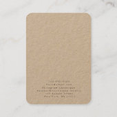 Carte De Visite Kraft | Écran de cheveu | Bijoux (Dos)