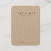 Carte De Visite Kraft | Écran de cheveu | Bijoux (Devant)