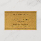 Carte De Visite Kraft Effet papier Creative Modern Company Plain (Dos)