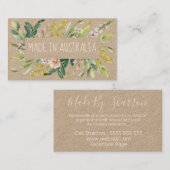 Carte De Visite Kraft Fabriqué En Australie Les Blogs Du Printemps (Devant / Derrière)