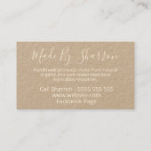 Carte De Visite Kraft Fabriqué En Australie Les Blogs Du Printemps (Dos)