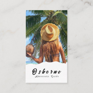 Carte de visite Kraft Guide d'aventure dans les mo