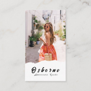 Carte de visite Kraft Guide d'aventure dans les mo