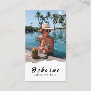 Carte de visite Kraft Guide d'aventure dans les mo