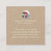 Carte de visite Kraft | Illustration du coq (Dos)