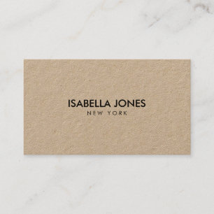 Carte de visite Kraft Luxe Minimaliste