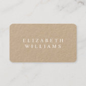 Carte De Visite Kraft professionnel minimaliste (Dos)