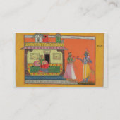 Carte De Visite Krishna arrivant à la maison de Radha, (Dos)