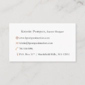 Carte De Visite Kristen Pompeo (Dos)