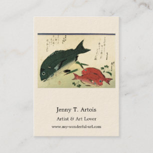 Carte De Visite Kurodai & Akadai - Impression de poisson japonais 
