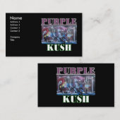 CARTE DE VISITE KUSH VIOLET (Devant / Derrière)