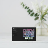 CARTE DE VISITE KUSH VIOLET (Debout devant)
