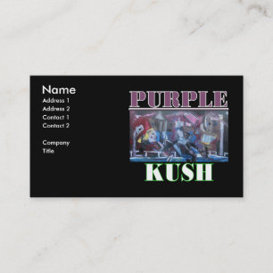 CARTE DE VISITE KUSH VIOLET