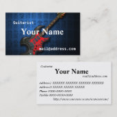 Carte De Visite KuuMa Guitar 2 (Devant / Derrière)