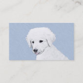 Carte De Visite Kuvasz Peinture - Cute Original Chien Art (Dos)
