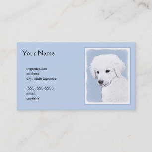 Carte De Visite Kuvasz Peinture - Cute Original Chien Art