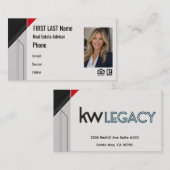 Carte De Visite KW Legacy Angle RdGryBlk (Devant / Derrière)