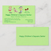 Carte De Visite La bande dessinée heureuse lunatique badine le (Devant / Derrière)