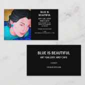 CARTE DE VISITE LA BEAUTÉ EST BLEUE (Devant / Derrière)