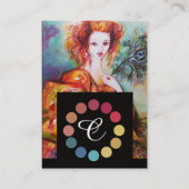 CARTE DE VISITE LA BEAUTÉ ROMANTIQUE DE LA FEMME EST LA PALETTE DE (Dos)