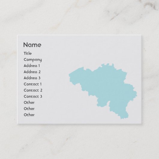 Carte De Visite La Belgique - potelée (Devant)