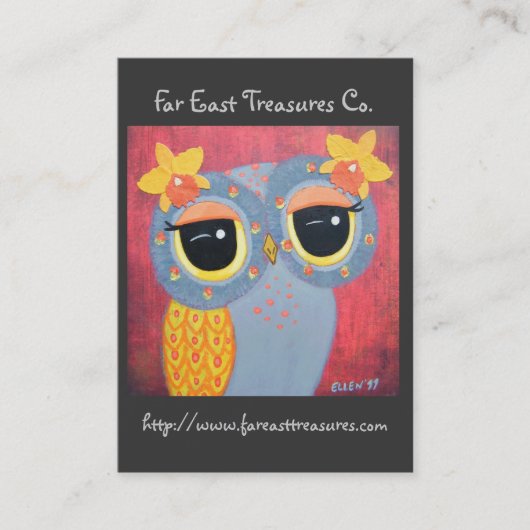 Carte De Visite La belle d'orchidée (Devant)