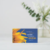 Carte De Visite La Bible de l'inspiration chrétienne contre la rel (Debout devant)