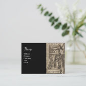 CARTE DE VISITE LA BIBLIOTHÈQUE (Debout devant)