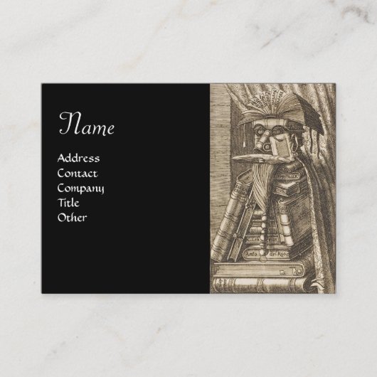 CARTE DE VISITE LA BIBLIOTHÈQUE (Devant)