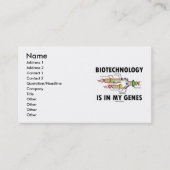 Carte De Visite La Biotechnologie est dans mes gènes (réplication (Devant)