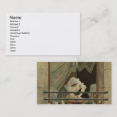 Carte De Visite La blanchisseuse, gravée par J. Laurent Julien (c1 (Devant / Derrière)