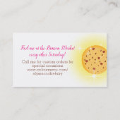 Carte De Visite La boulangerie Magic Cuisine de biscuits afro-amér (Dos)