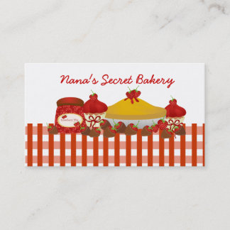 Carte De Visite La boulangerie secrète de Nana