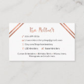 Carte De Visite La broderie de Lisa (Dos)