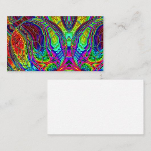 Carte De Visite La bulle arc-en-ciel Joyeuse Tee (Devant / Derrière)