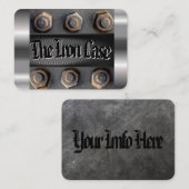 Carte De Visite La caisse de fer (Devant / Derrière)